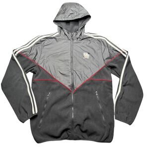 Adidas Skateboarding Premiere Black Windbreaker Fleece Jacket Men’s Medium